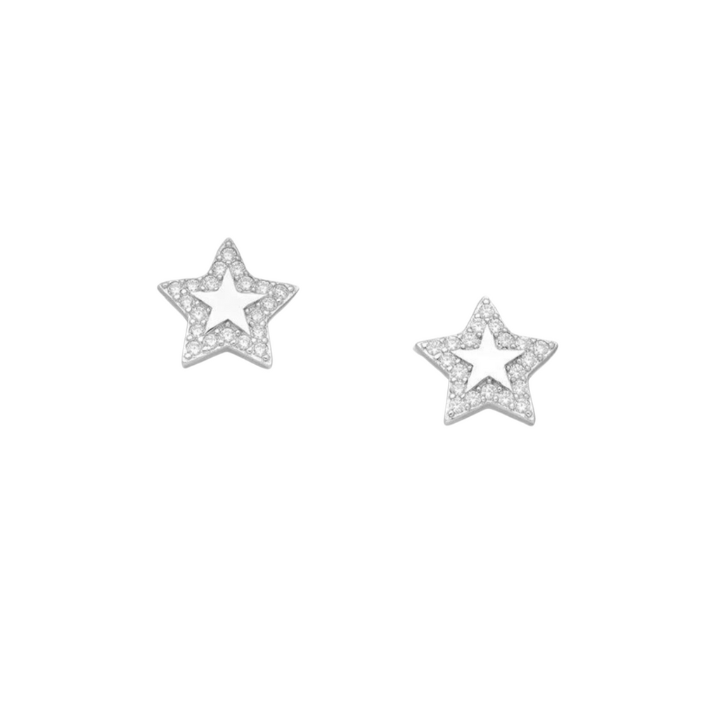 Double Star Stud Earrings Gift Box