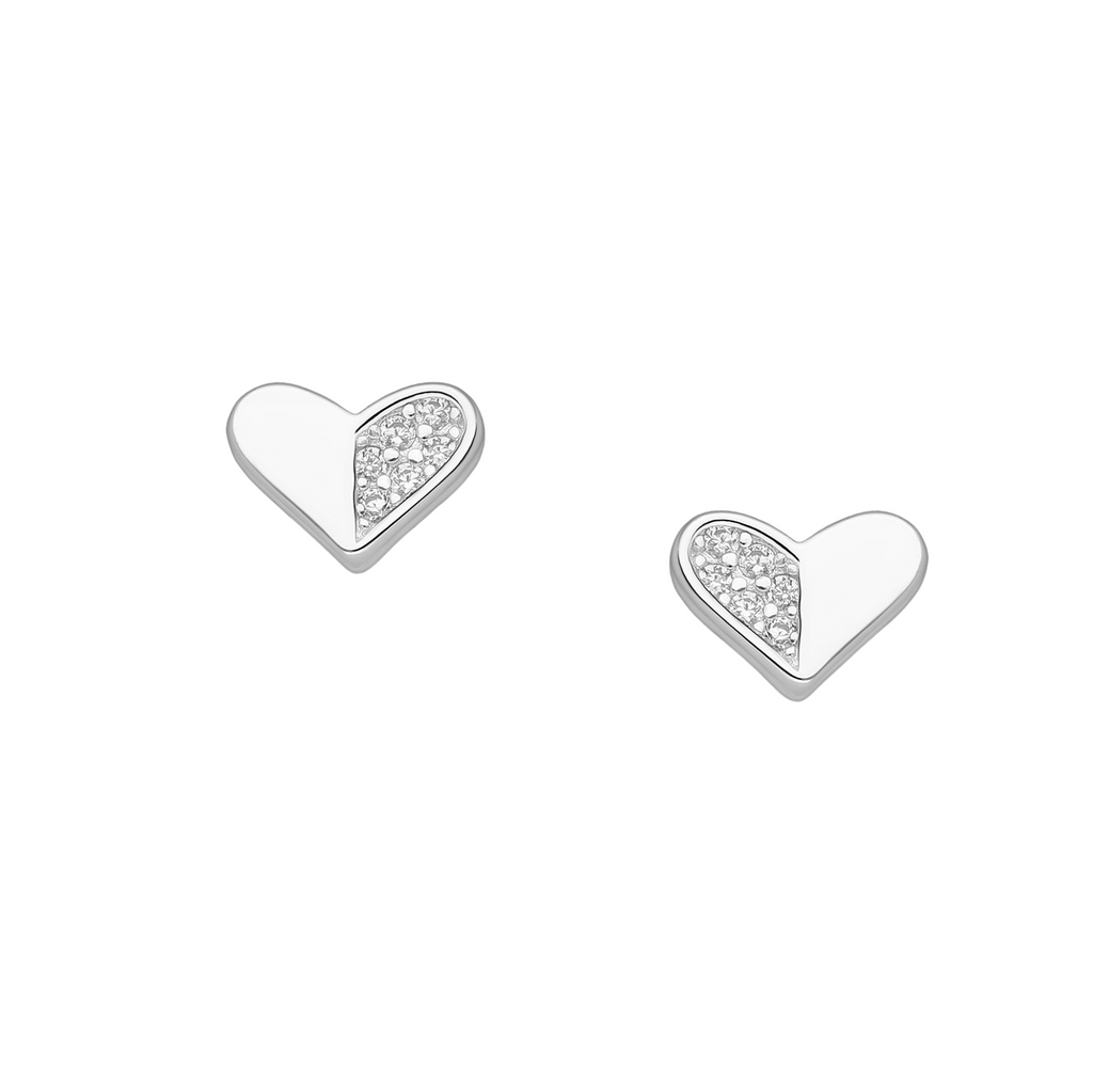 Heart Stud Earrings Gift Box