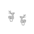 Elegant Deer Stud Earrings Gift Box