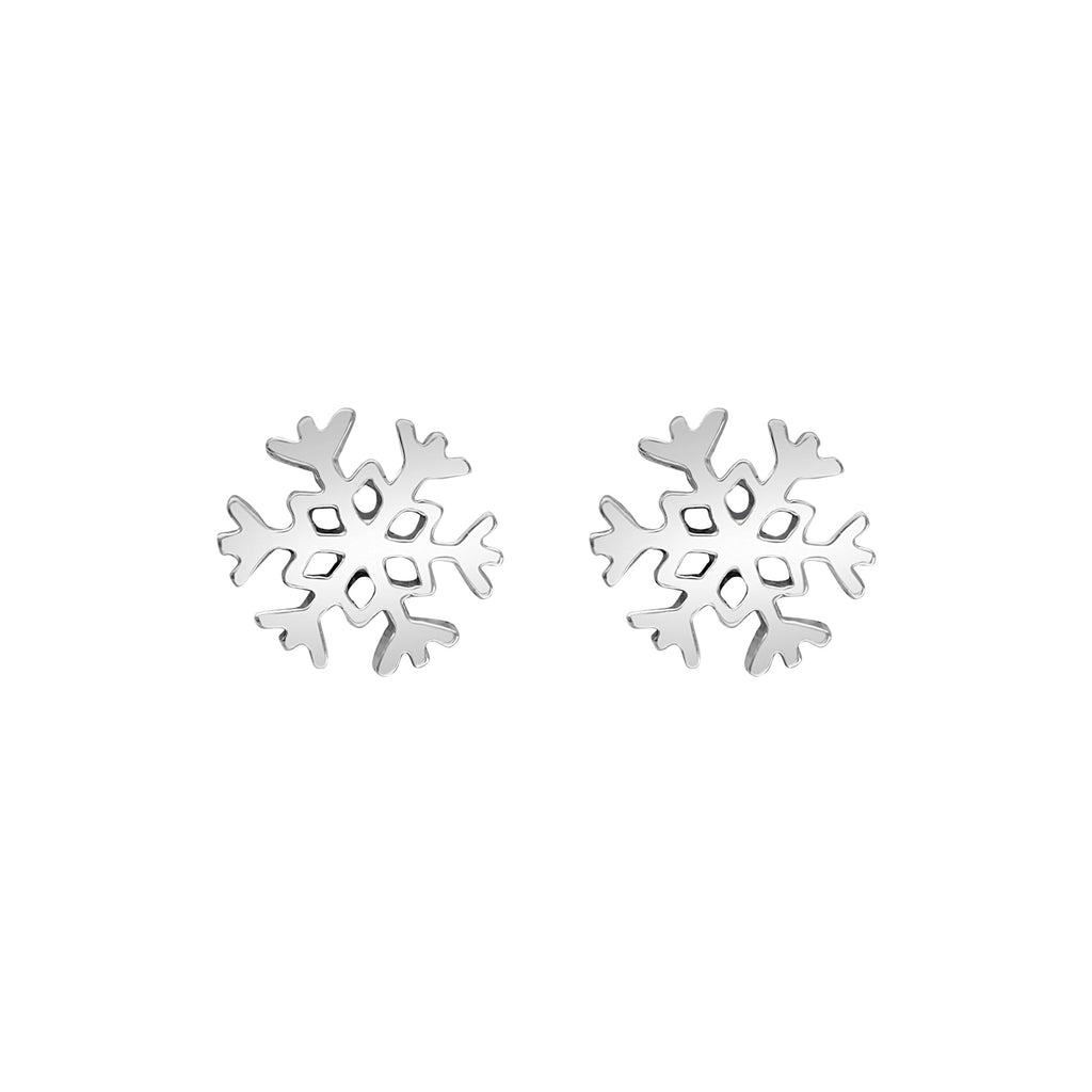 Snowflake Stud Earrings Gift Box