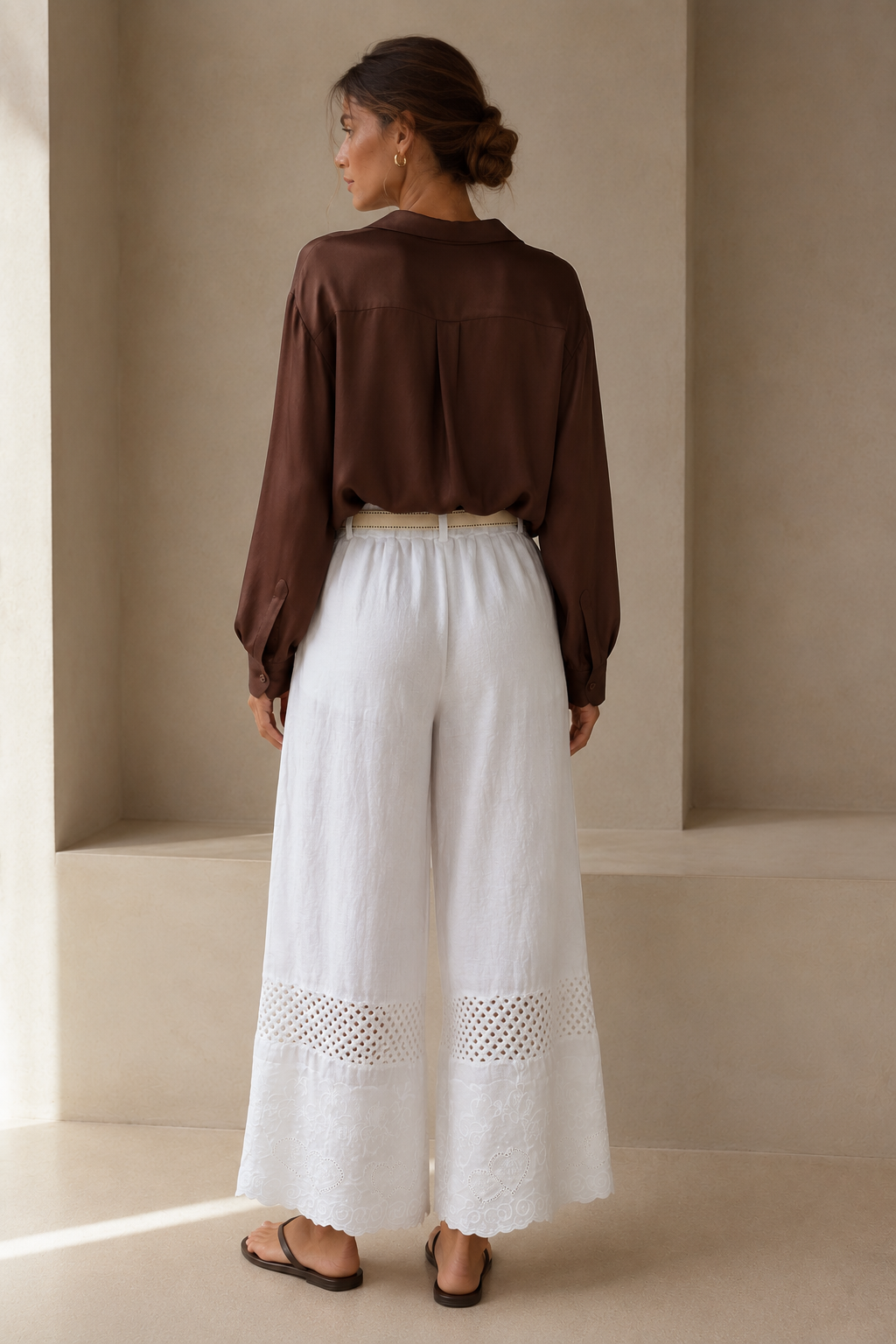 Pantalon complètement lin par Eternelle