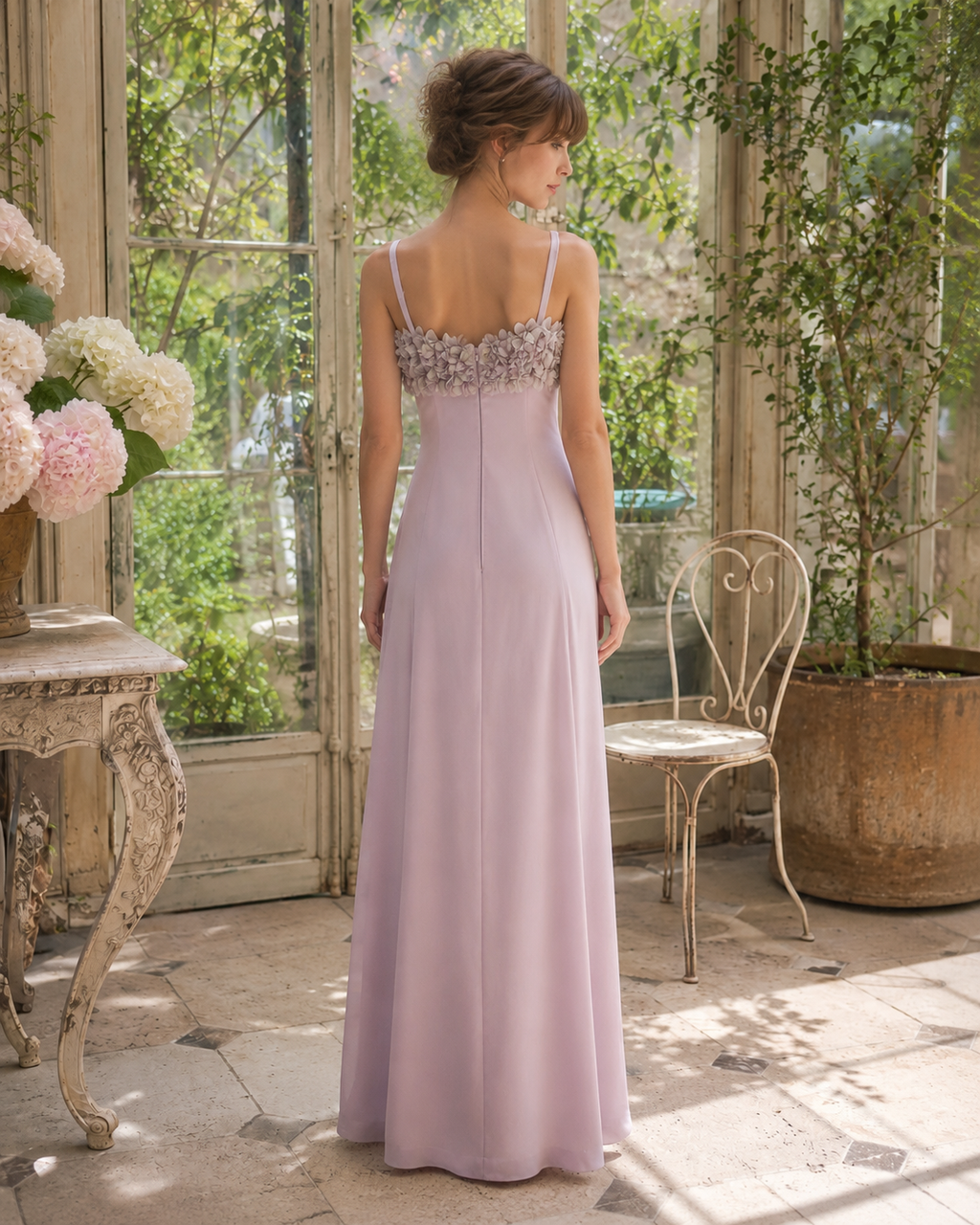Robe vintage années 70 - Hortensia de Sèvres