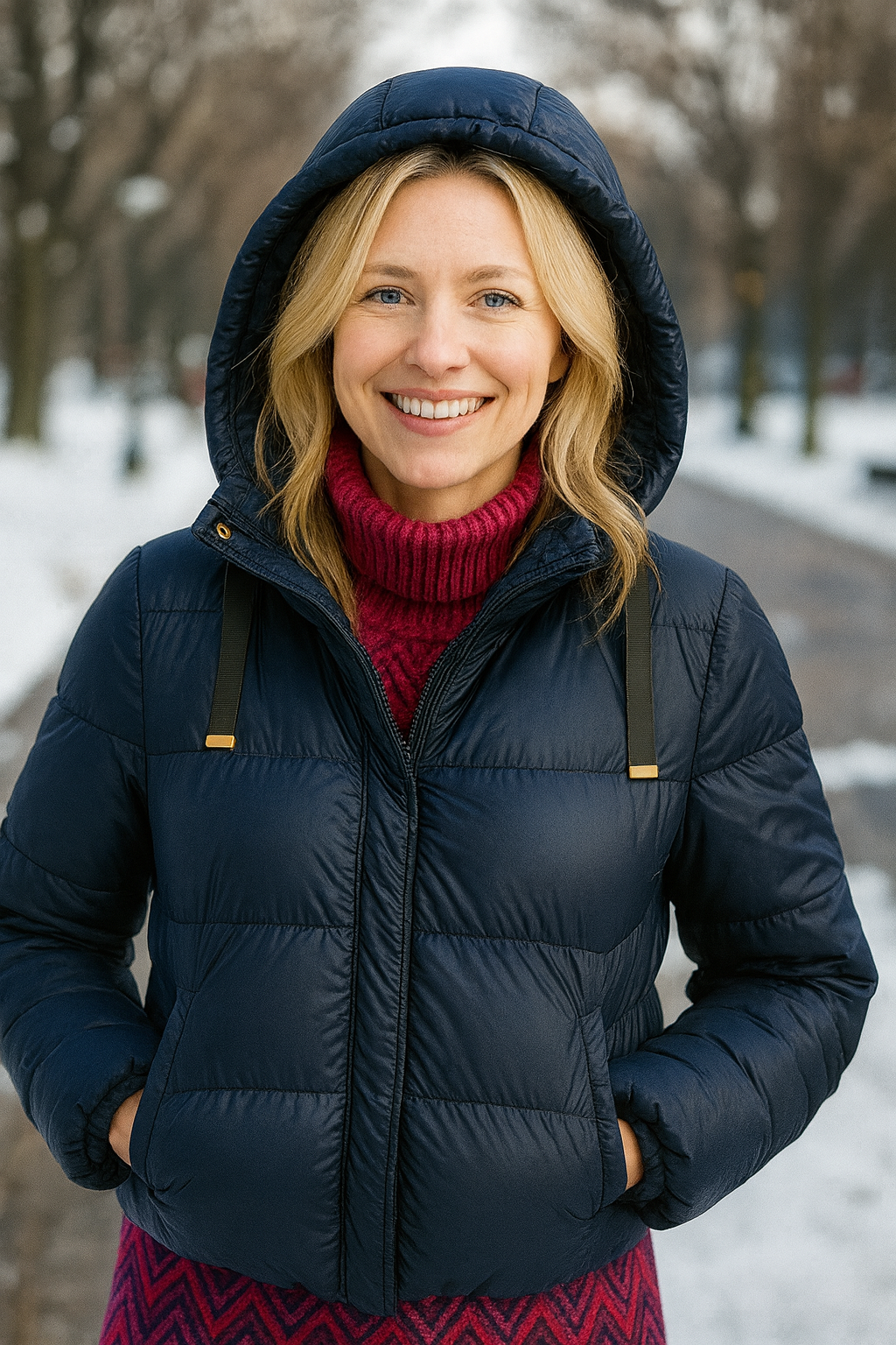 Puffer Jacket Bleu Marine par Les Choix de Gaby