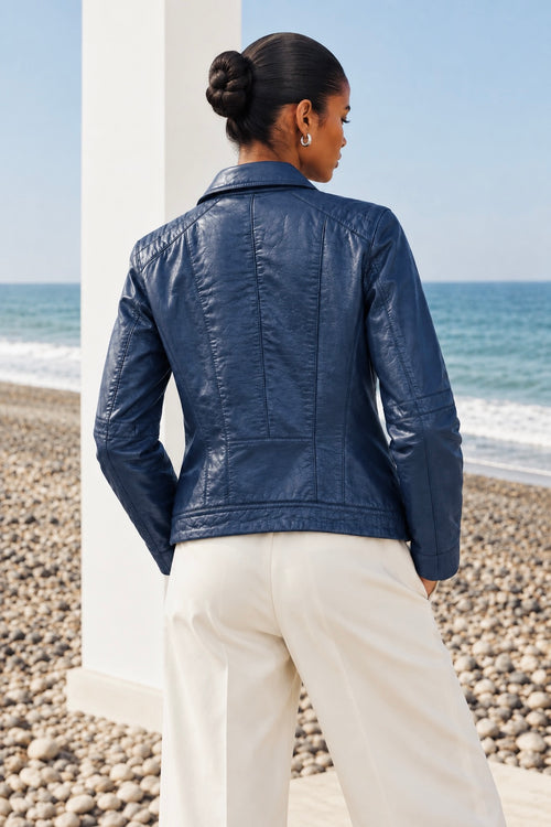 Veste en cuir par Plongé