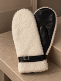 Furlux pour Femme Moufles en Cuir véritable