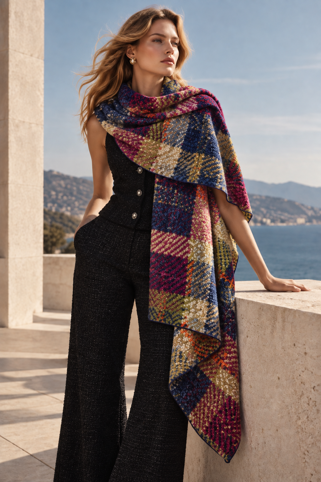 Syracus scarf by Anne de Shalla