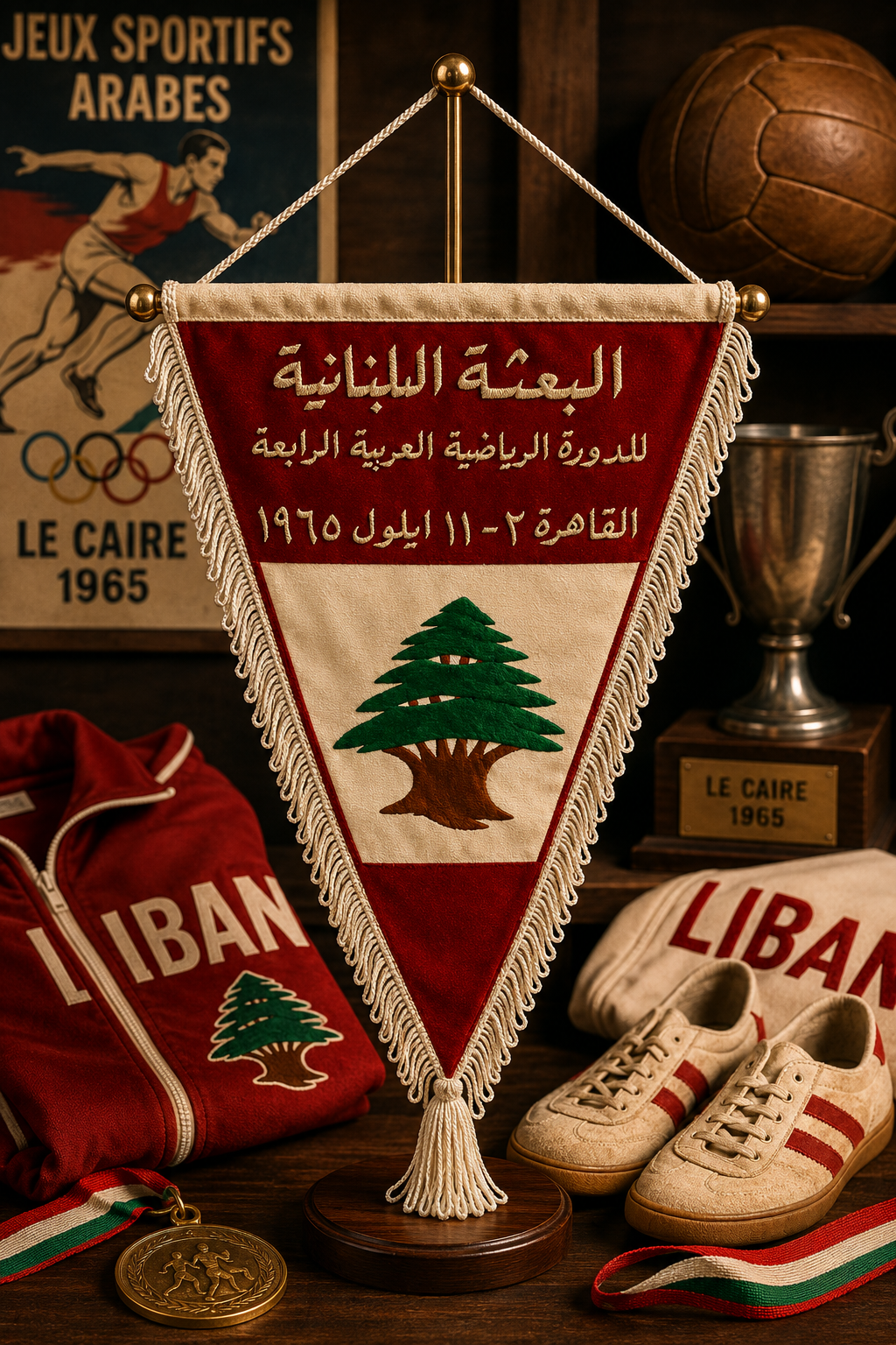 Fanion Liban Jeux Panarabe