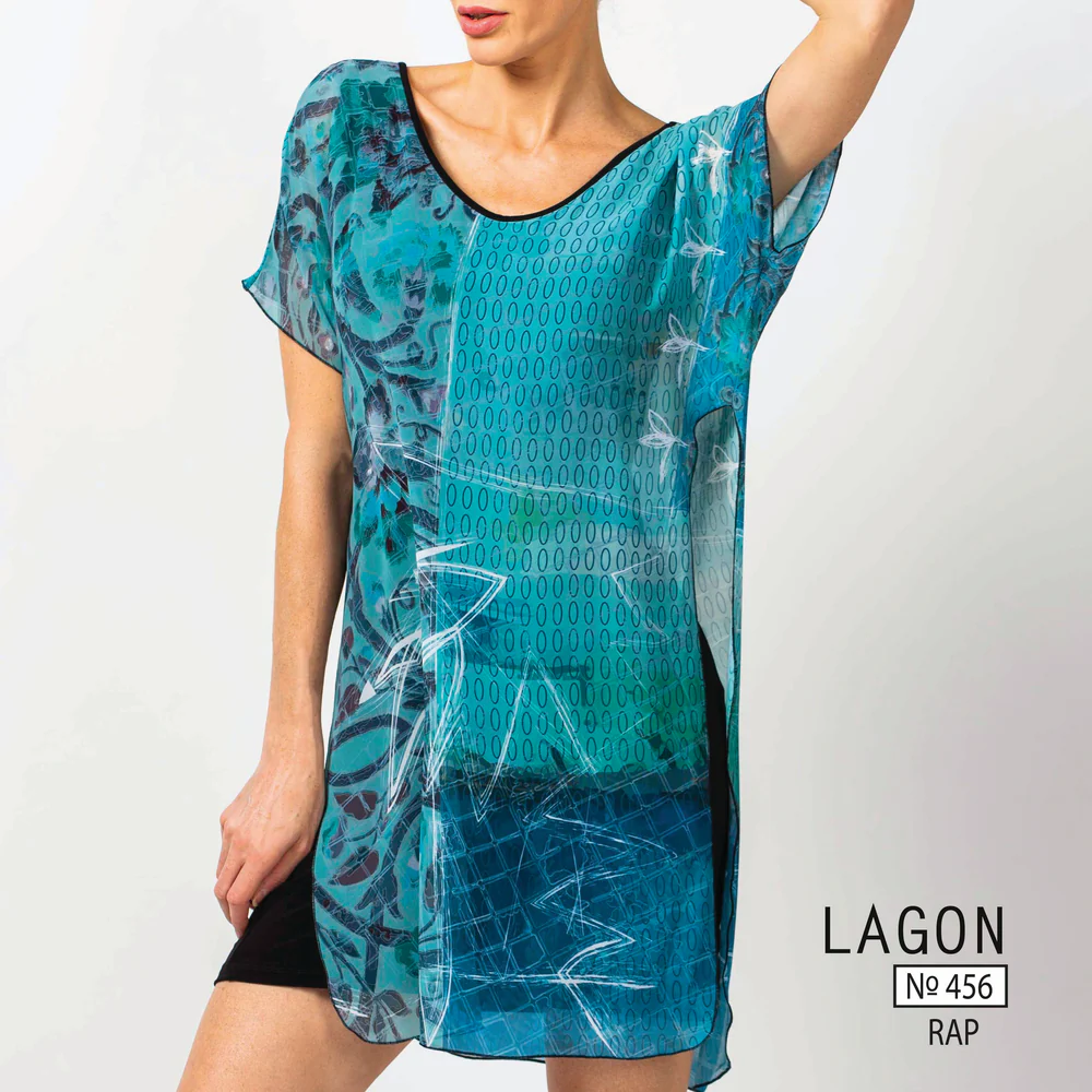 Tunique Superposée avec poches no.456-Lagon