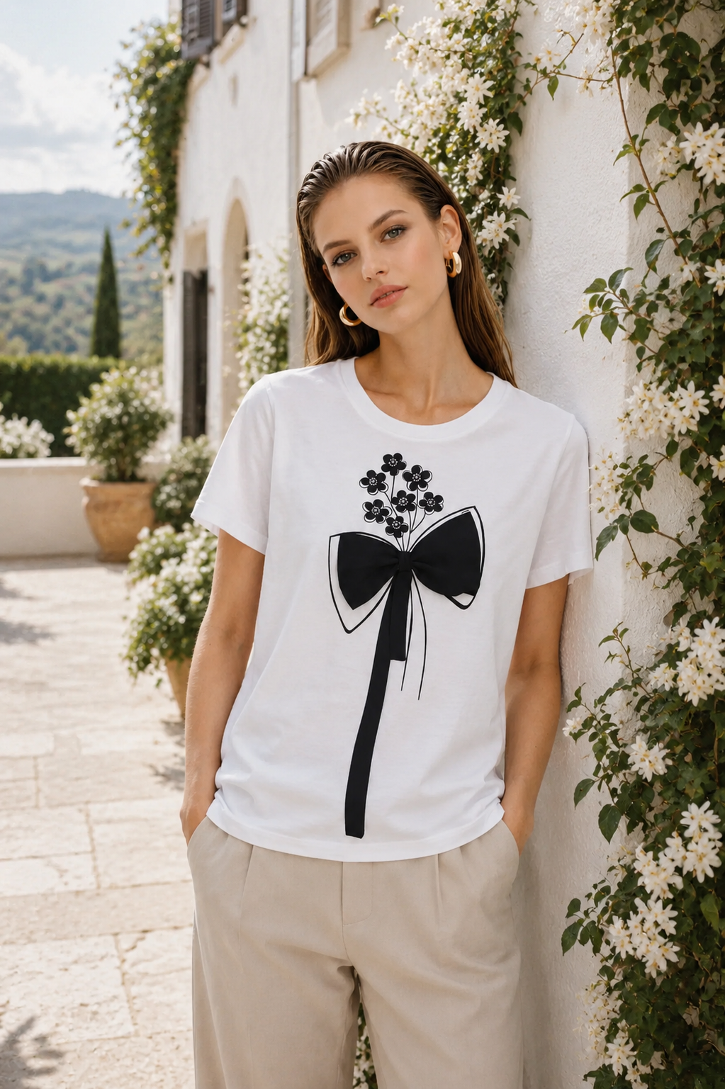 T-shirt Nœud Parisien par Michael Tyler