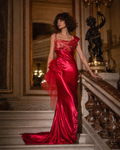 Robe vintage années 70 - L'Écarlate du Grand Foyer par Anne de Shalla