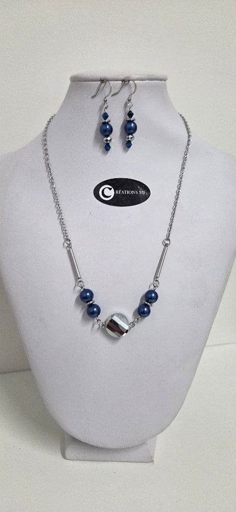 Collier court et b-d'oreille par Créations MJ