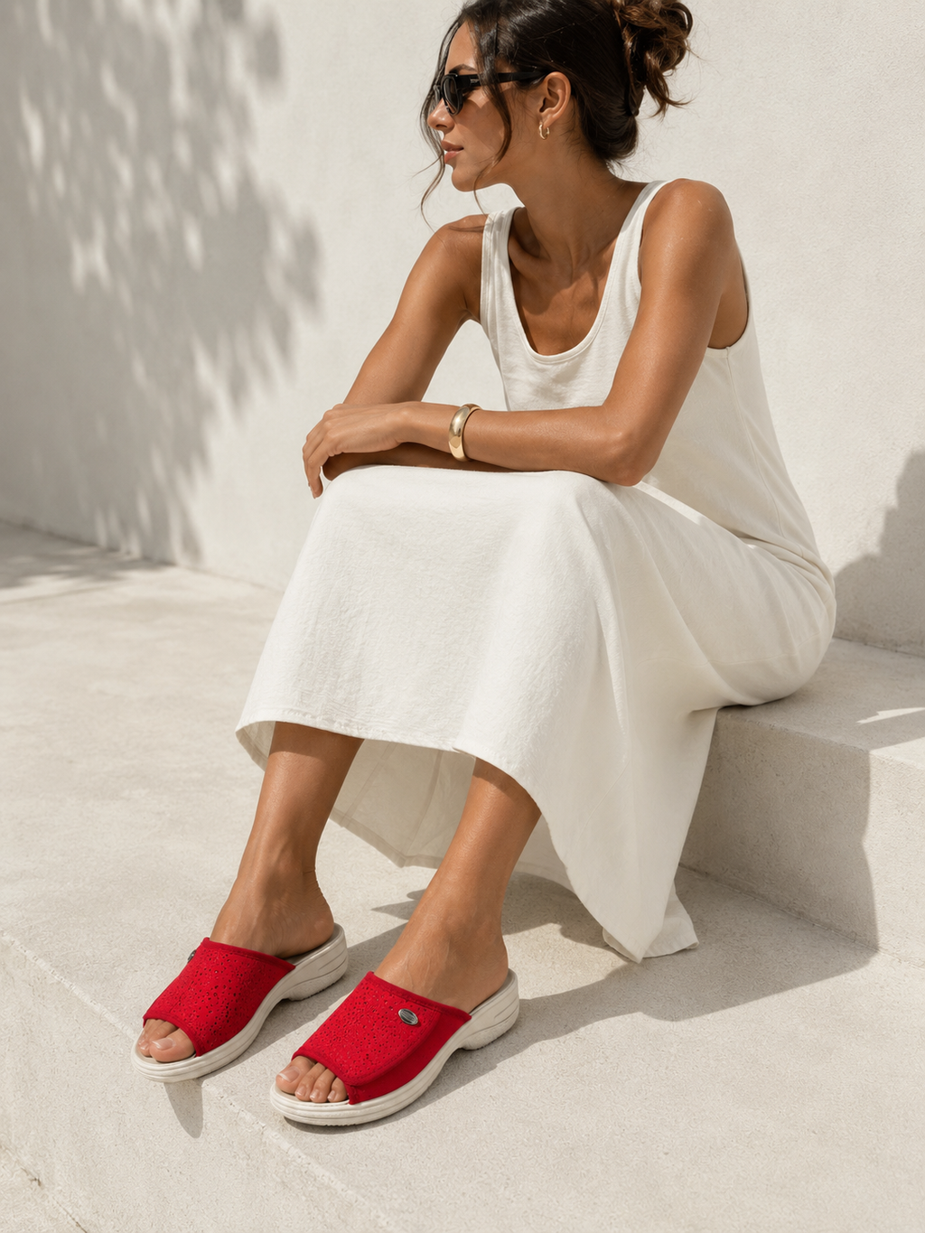 Sandales Heidi Rouge pour Femmes