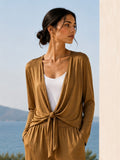 Top portefeuille en satin par Les Choix de Gaby