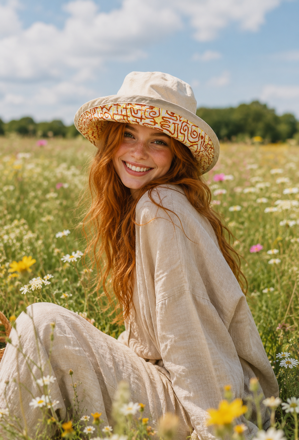 Chapeau réversible en coton par Furlux