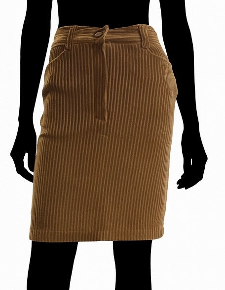 Jupe Mila Caramel par Luc Fontaine