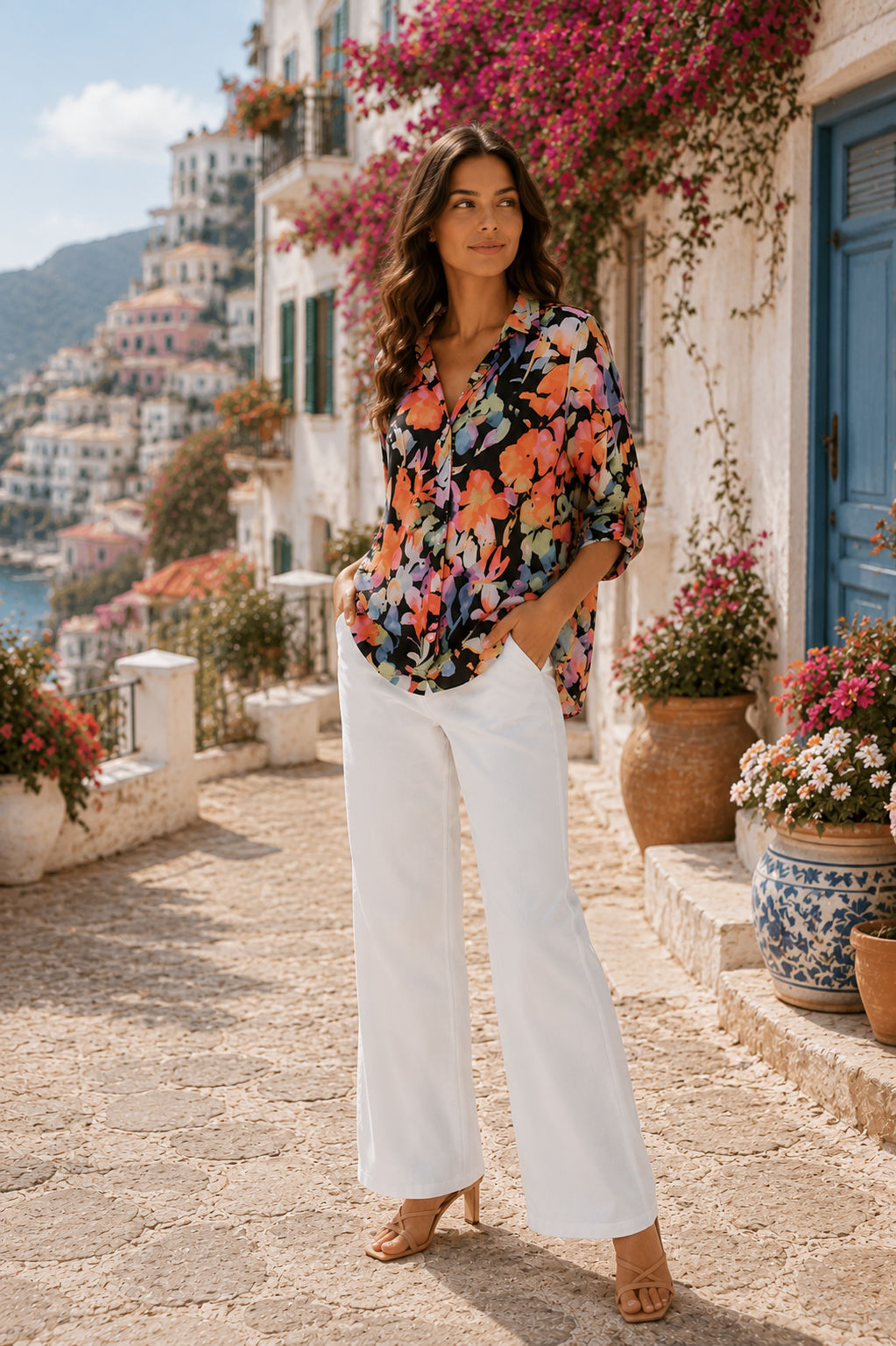 Blouse Éclat Floral par Michael Tyler