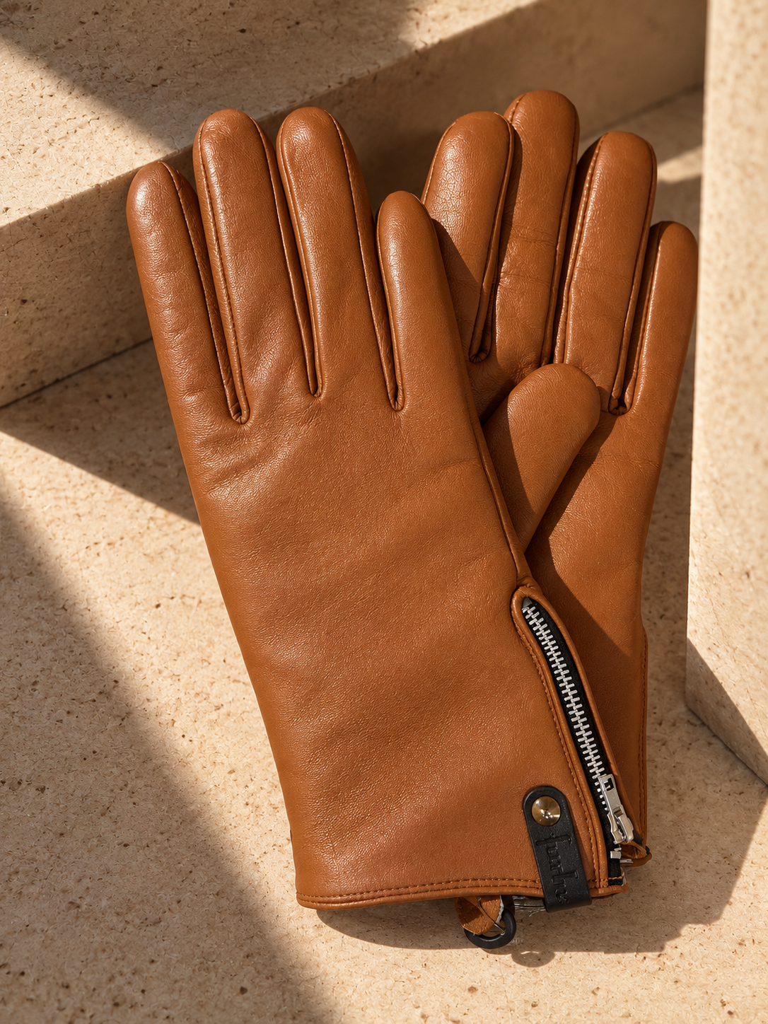 Furlux pour Femme Gants en Cuir véritable