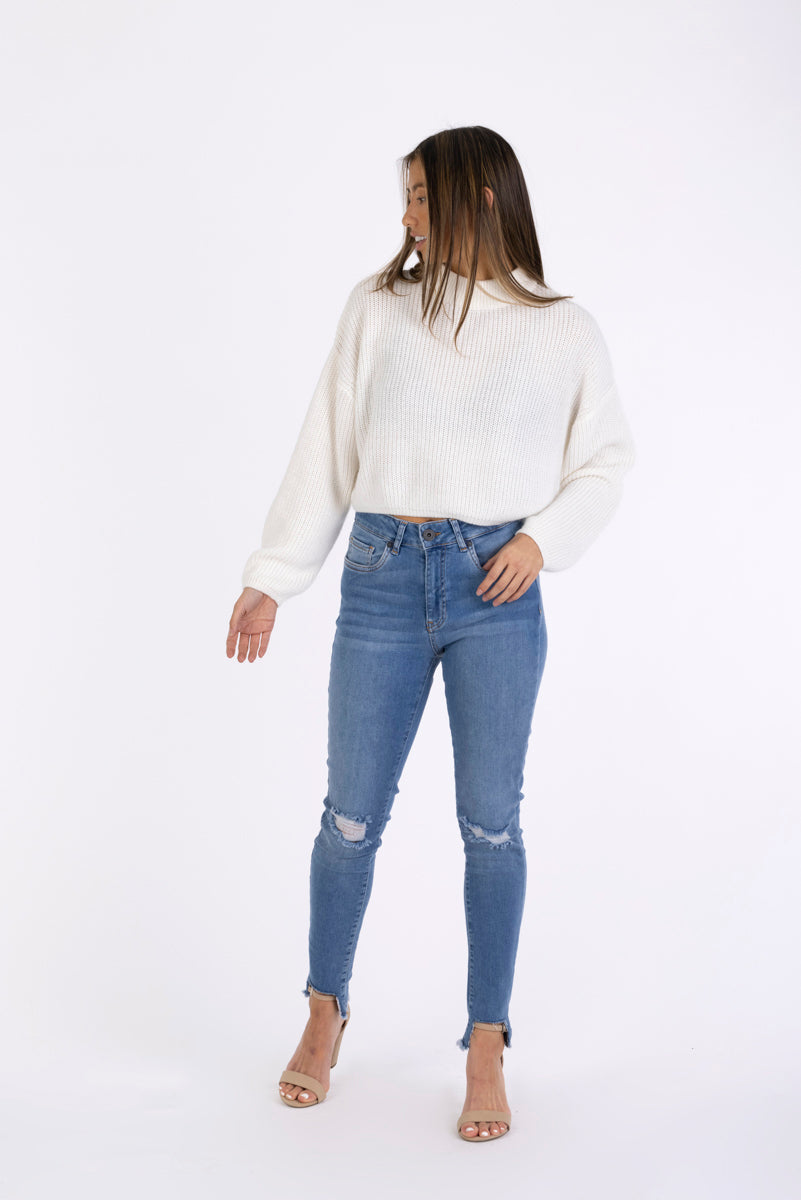 ARETHA RIPPED HIGHY WAIST par Joe Jeans