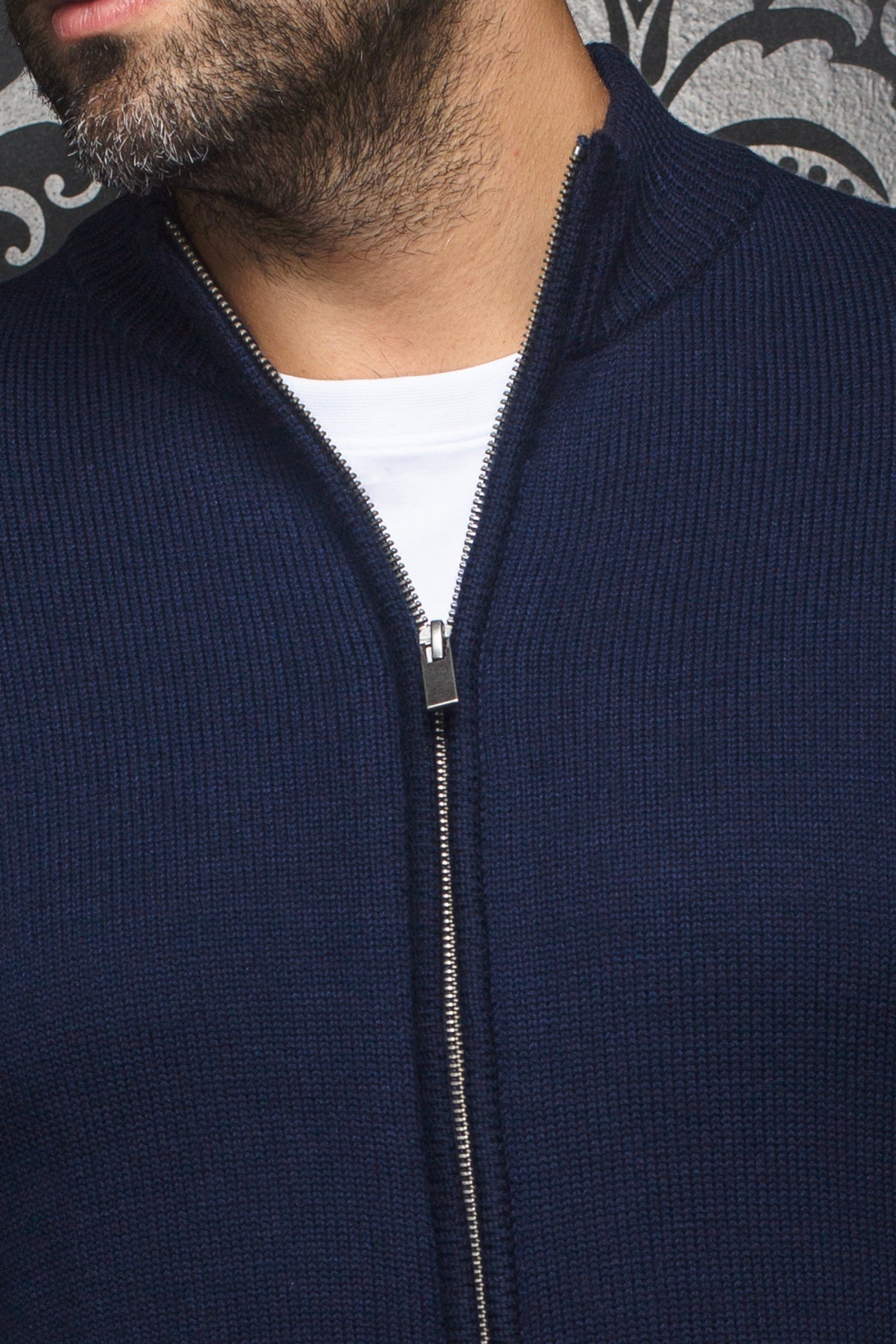 CHANDAIL EN LAINE MÉRINOS |  ESTEBAN, navy