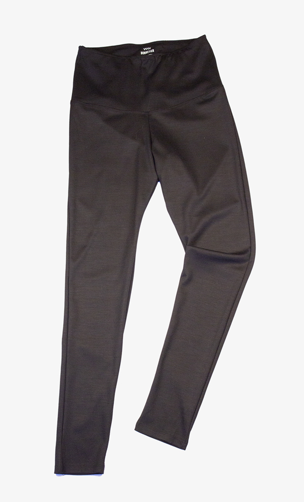 Leggings Femme Mérinos Noir Taille Haute - Ultra Chaud