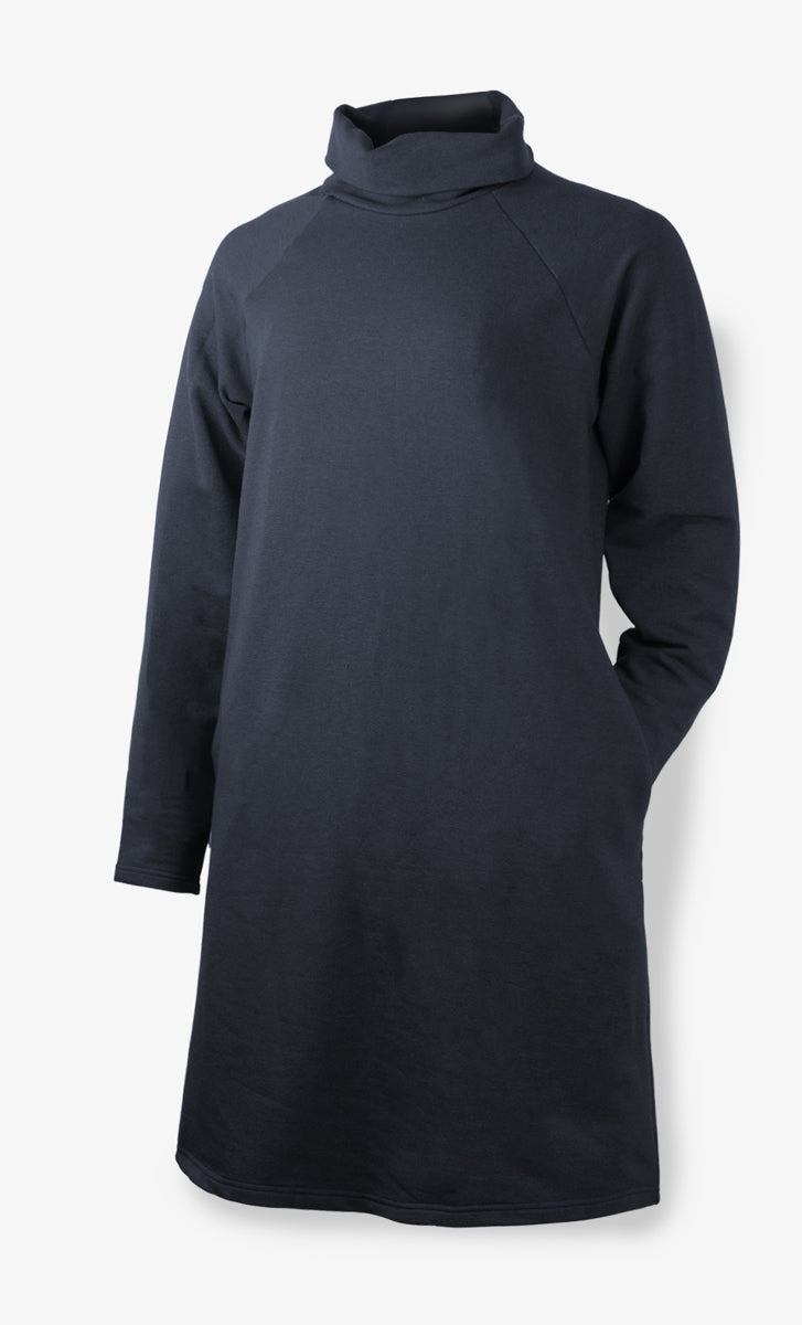 Robe Tencel Ouaté Noire - Taïga