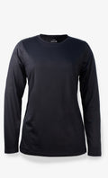 Manches longues Mérinos Femme Noir - Uni