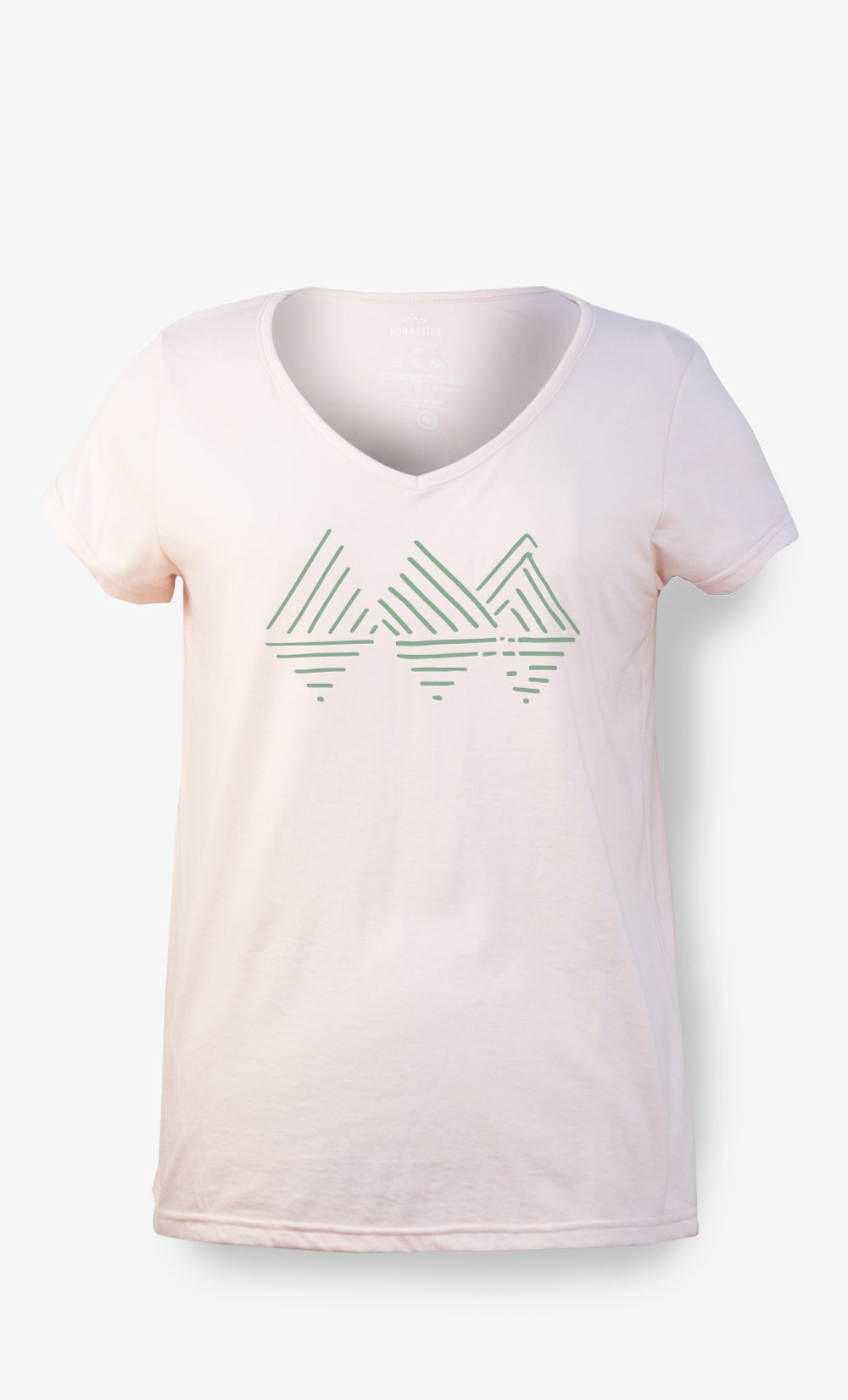 T-shirt Femme Rose Pâle - Hill Reflexion