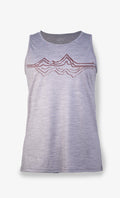 Camisole Mérinos Femme Gris Athlétique Chiné Ultra Léger - Montagne Reflex