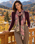 Foulard réversible imprimée par Anne de Shalla