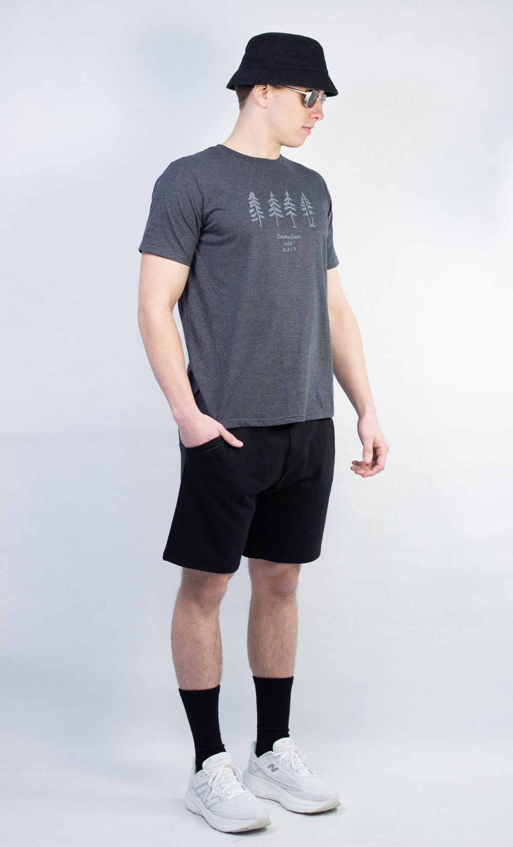 T-Shirt Homme Charbon - Quatre Arbres