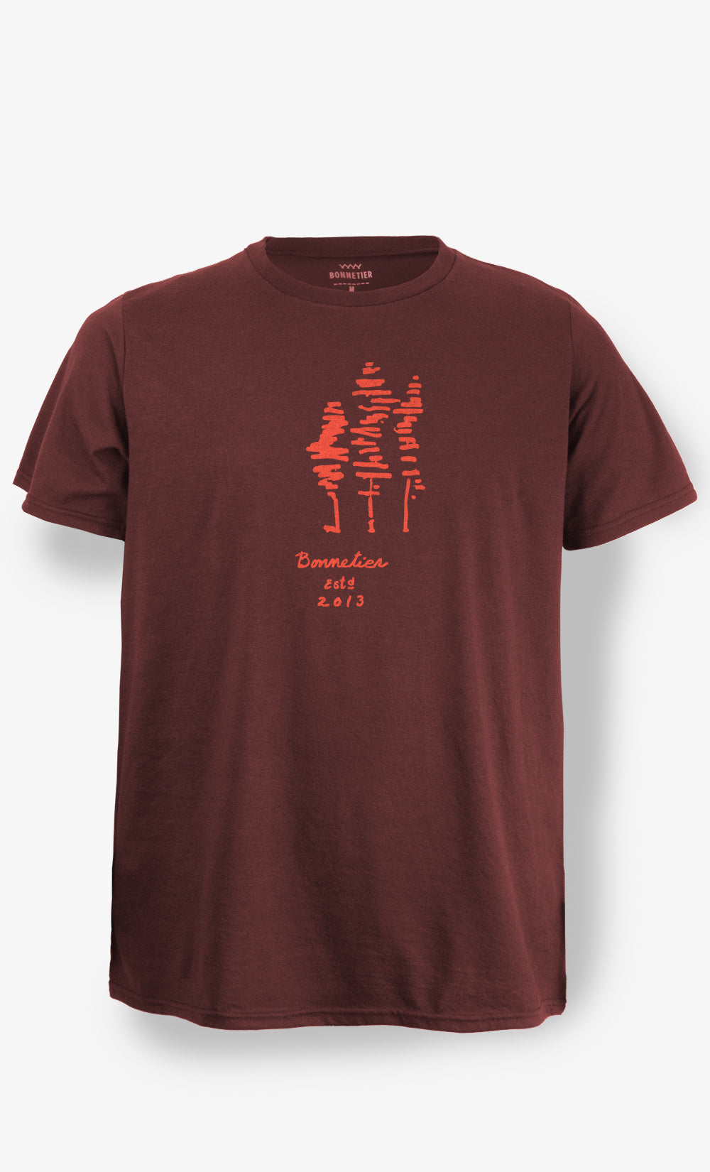 T-Shirt Homme Bordeaux - Tree Est 2013