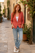 Veste couleur brique par Éternelle