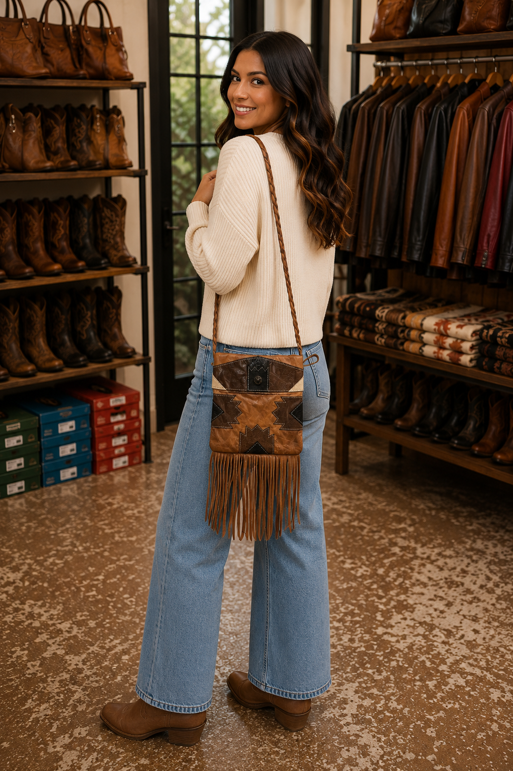 Sac Petit complètement cuir par Luc Desrosiers