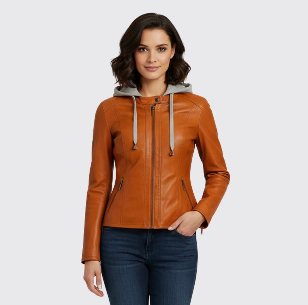 Veste en cuir - Style 30520 - Femme