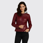 Veste en Cuir - Style 30520 - Femme