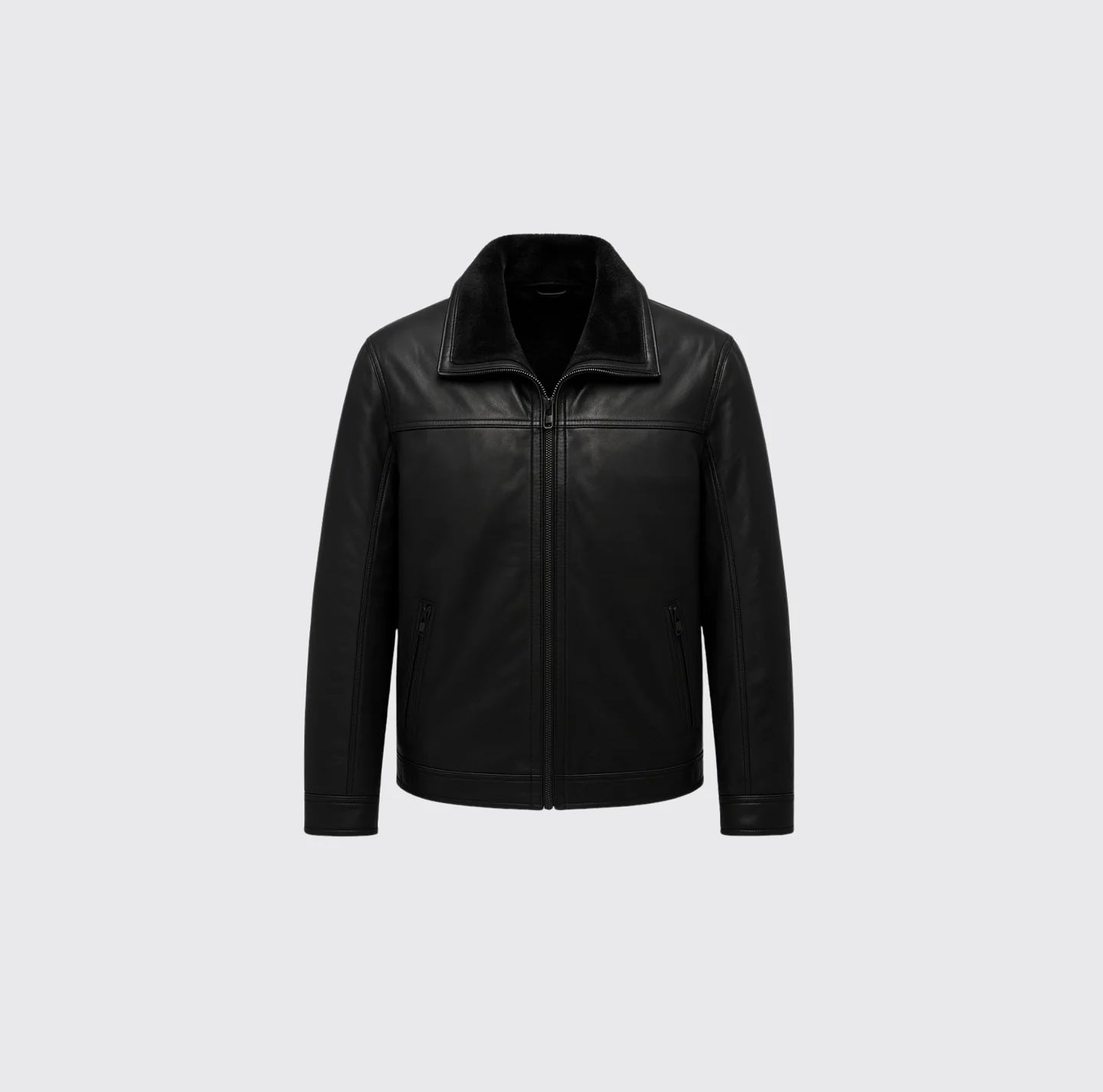 Veste en cuir - Style  40649 - Homme