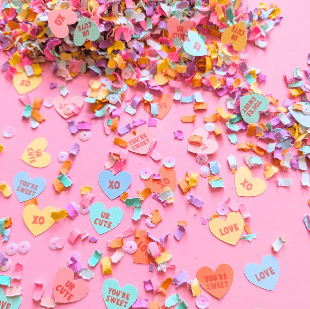 Confettis en forme de cœur pour la Saint-Valentin
