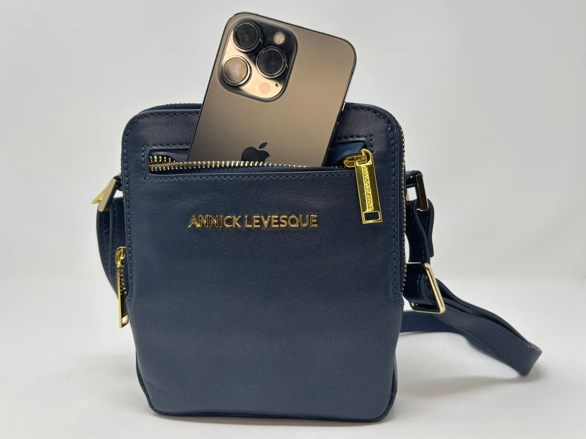 Petit Sac en Cuir véritable, NADINE par Annick-Levesque