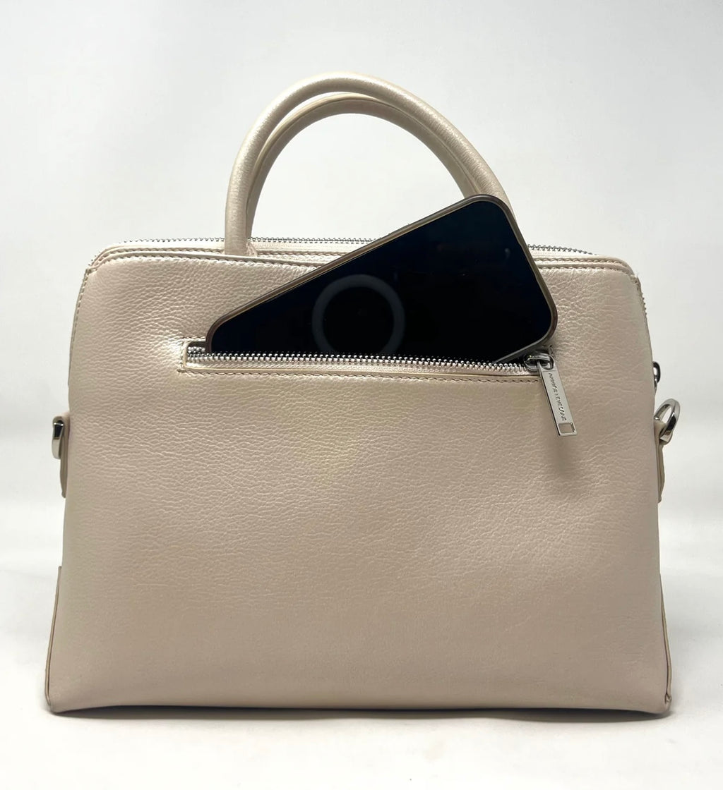 Sac à main en Cuir véritable, MIRANDA par Annick-Levesque
