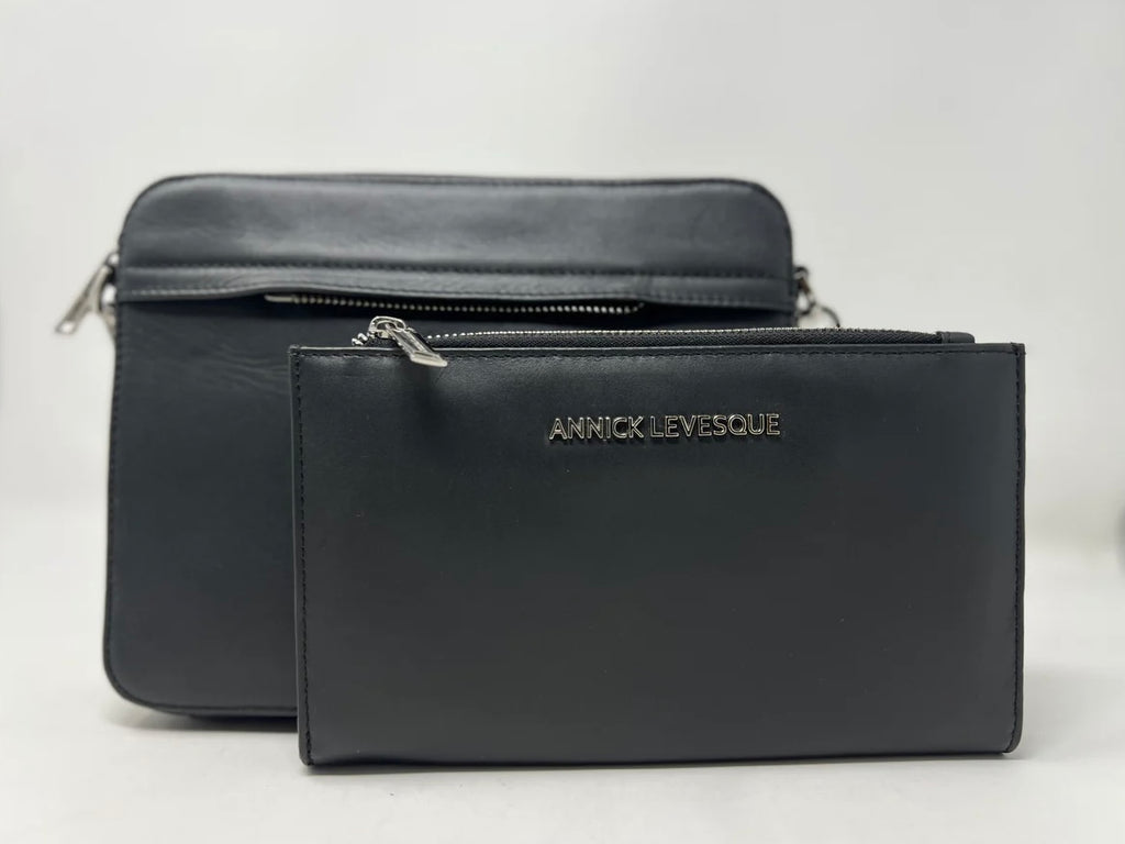Petit Sac à bandoulière en Cuir véritable, KENNEDI par Annick-Levesque