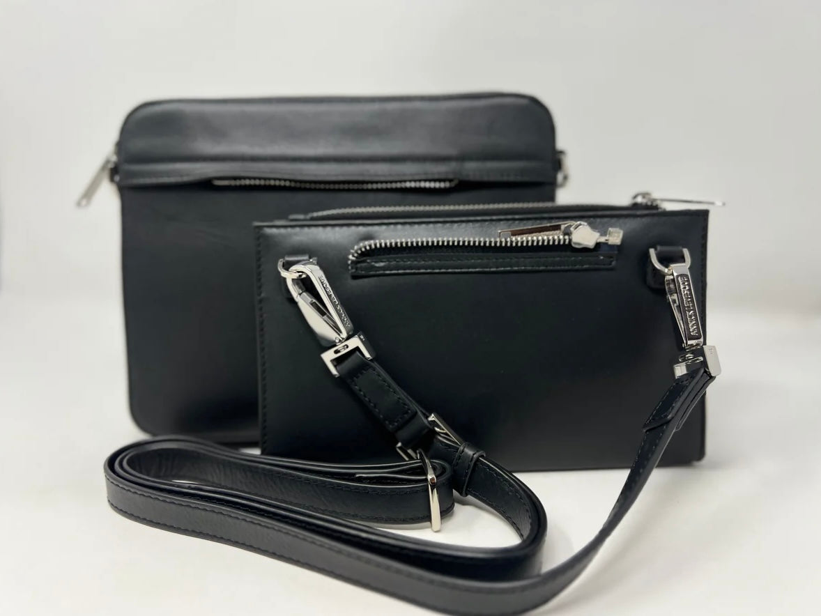 Petit Sac à bandoulière en Cuir véritable, KENNEDI par Annick-Levesque