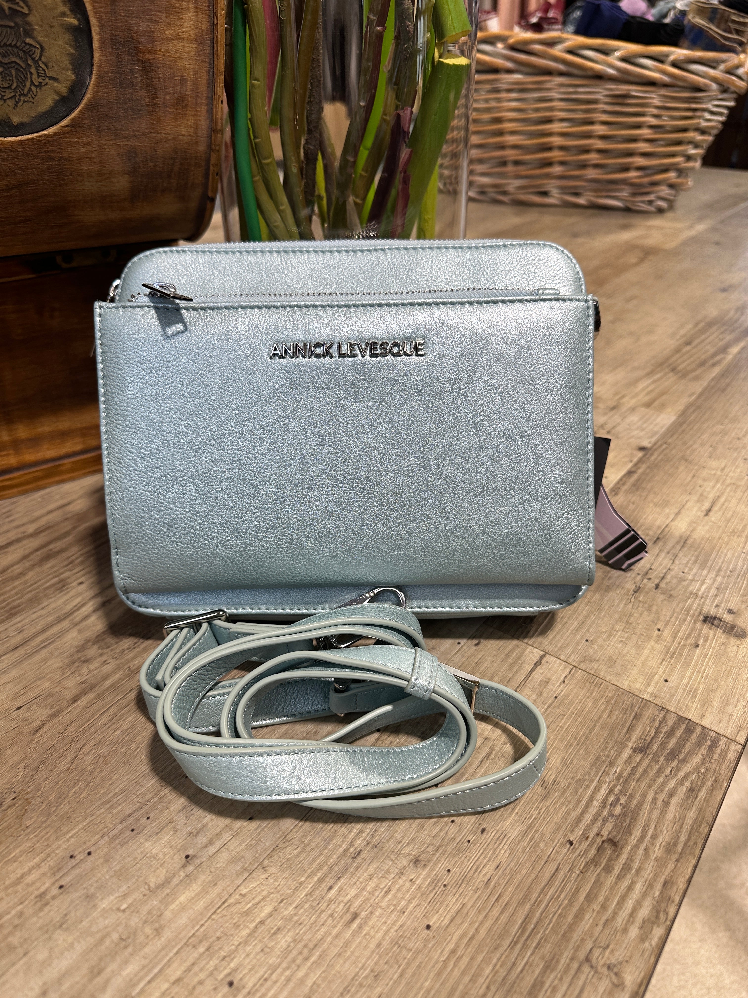 Petit Sac à bandoulière en Cuir véritable, KENNEDI par Annick-Levesque