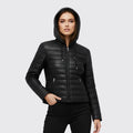 Veste en cuir matelassée Tina