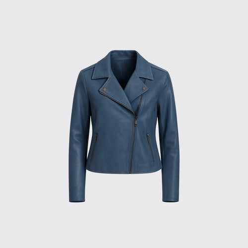 Veste en cuir Roxanne Moto