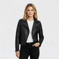 Veste en cuir Roxanne Moto