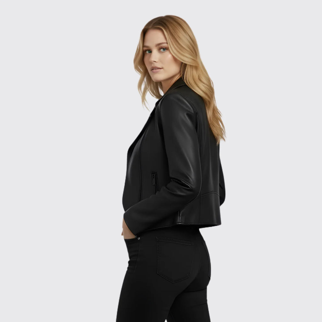 Veste en cuir Roxanne Moto