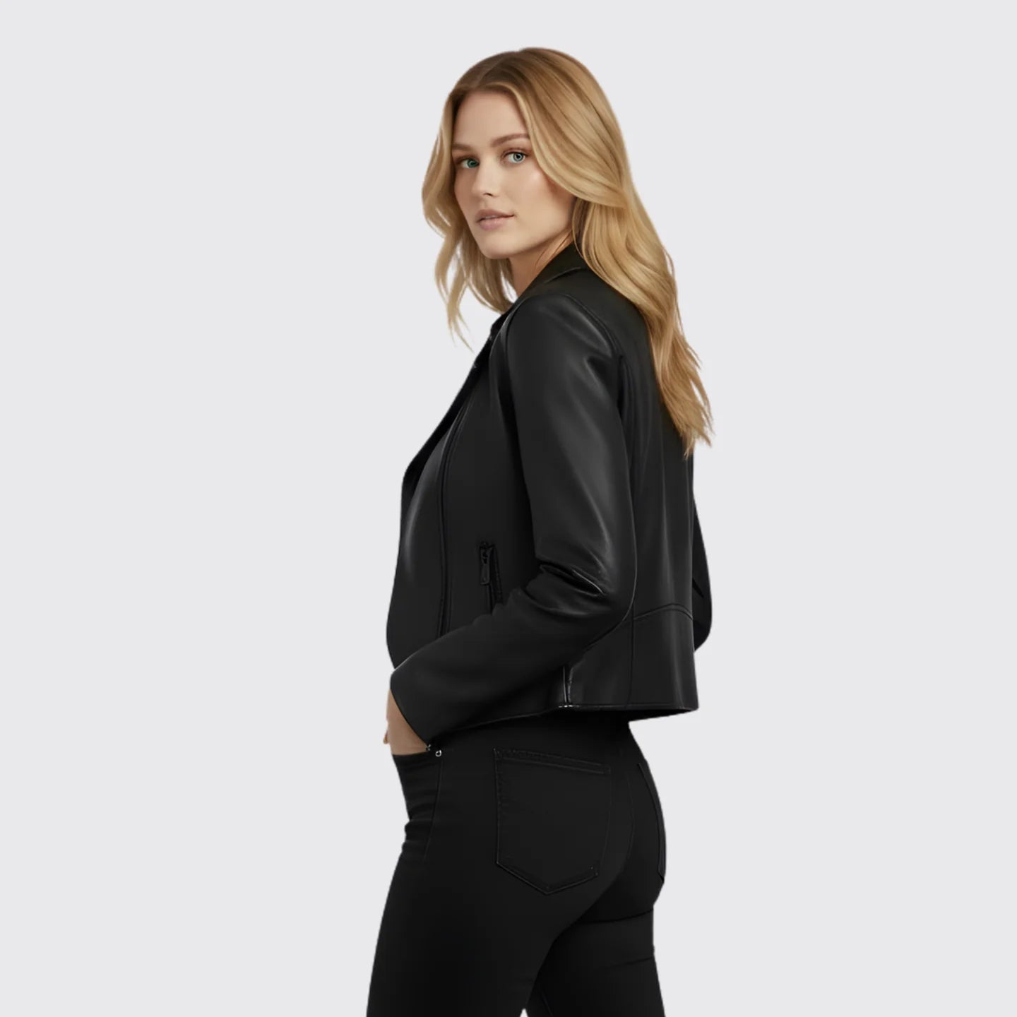 Veste en cuir Roxanne Moto