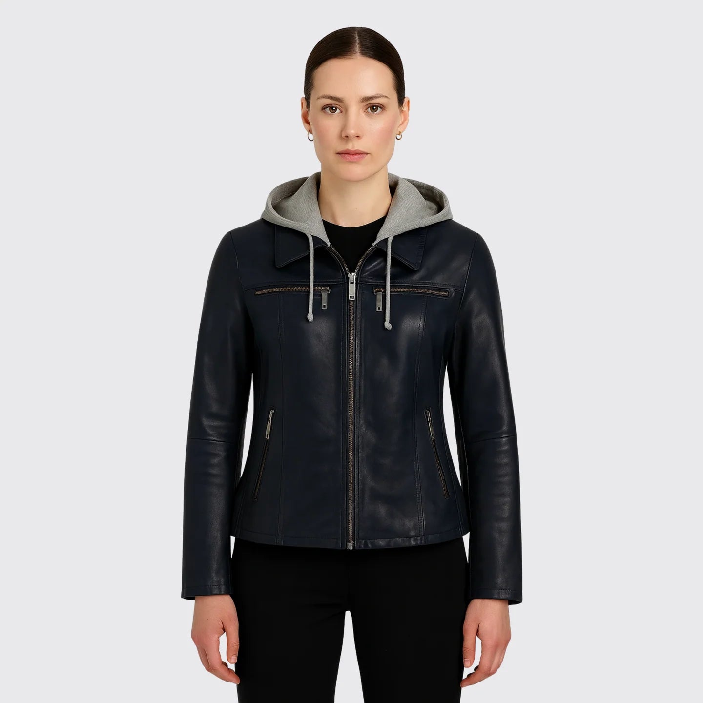 Veste en cuir mi-longue Chloé