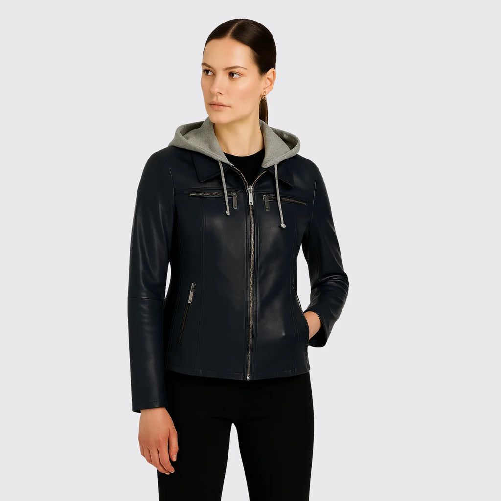 Veste en cuir mi-longue Chloé