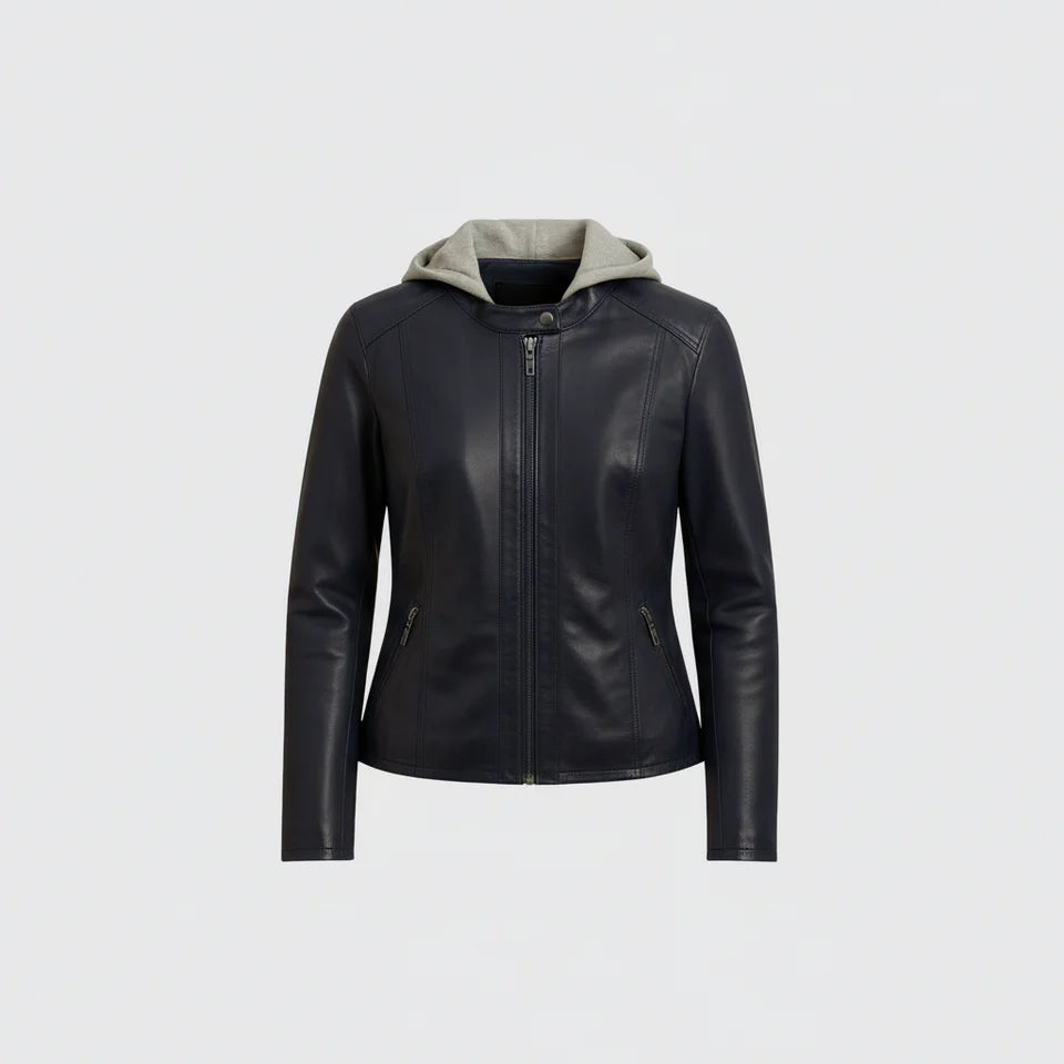 Veste en cuir Rihanna